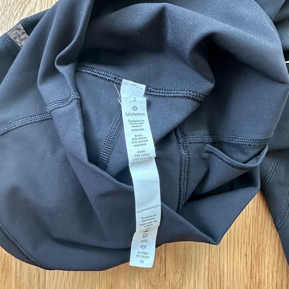 Lululemon Wunder Under High-Rise Crop 21" Mesh Cutouts - Picture 7 of 9